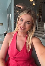 Ukrainian mail order bride Olga from Lisbon with blonde hair and blue eye color - image 4