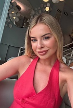 Ukrainian mail order bride Olga from Lisbon with blonde hair and blue eye color - image 5
