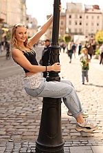 Ukrainian mail order bride Polina from Dubliany with blonde hair and blue eye color - image 3