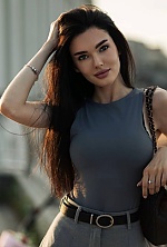 Ukrainian mail order bride Kseniia from Kyiv with light brown hair and green eye color - image 4