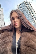 Ukrainian mail order bride Kseniia from Kyiv with light brown hair and green eye color - image 6