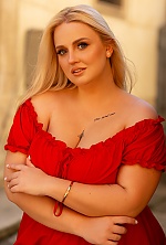 Ukrainian mail order bride Anzhelika from Lviv with blonde hair and blue eye color - image 7