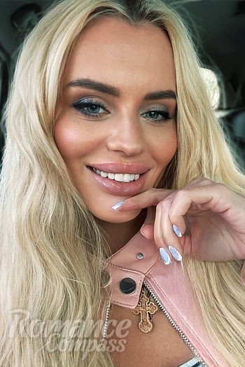 Ukrainian mail order bride Ilona from Kharkiv with blonde hair and blue eye color - image 1