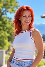 Ukrainian mail order bride Natalia from Kyiv with red hair and blue eye color - image 3