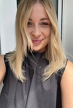 Ukrainian mail order bride Vasylyna from Lviv with blonde hair and blue eye color - image 4