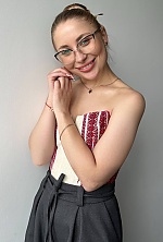 Ukrainian mail order bride Vasylyna from Lviv with blonde hair and blue eye color - image 12