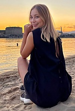 Ukrainian mail order bride Vasylyna from Lviv with blonde hair and blue eye color - image 3