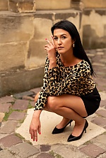 Ukrainian mail order bride Olga from Lviv with black hair and blue eye color - image 6