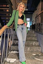 Ukrainian mail order bride Lina from Kharkiv with blonde hair and blue eye color - image 4