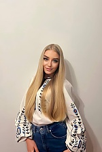 Ukrainian mail order bride Olga from Kyiv with blonde hair and blue eye color - image 3