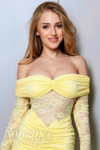 Ukrainian mail order bride Krystyna from Kyiv with light brown hair and blue eye color - image 1