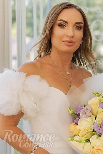 Ukrainian mail order bride Yaryna from Hurghada with blonde hair and blue eye color - image 1